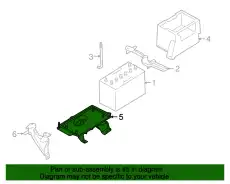 TRAY, BATTERY B26E-56-041C MAZDA