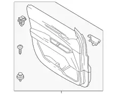 TRIM LT, DOOR RR K12368550C02 MAZDA