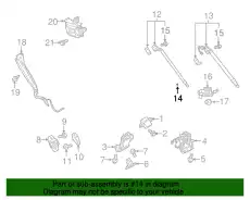 БОЛТ АМОРТИЗАТОРА ДВЕРИ БАГАЖНИКА TK4862625A MAZDA