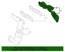 Коллектор выпускной MAZDA GY01-13-450B