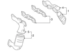 Коллектор выпускной MAZDA GY01-13-450B