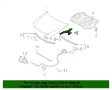  ПЕТЛЯ КАПОТА CC2952420C MAZDA
