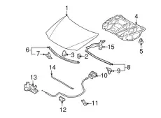  ПЕТЛЯ КАПОТА CC2952420C MAZDA