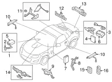 BRACKET NF49-67-5D8B MAZDA