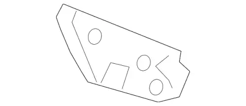 BRACKET (PLASTIC) TK48500T1A MAZDA