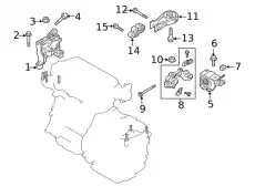  КРОНШТЕЙН ДВИГАТЕЛЯ MAZDA K12339010