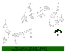T001-39-041 кронштейн двигателя MAZDA
