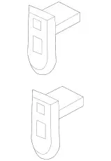 BRACKET(L),FRT BUMPER BANE50163 MAZDA