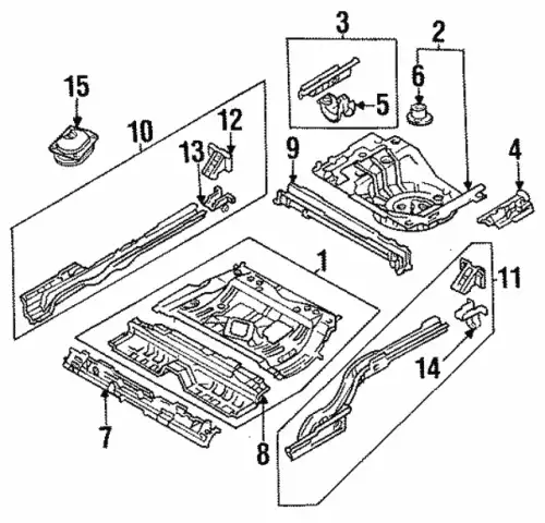 BRACKET(R),REAR BUMP BC1D-53-896 MAZDA