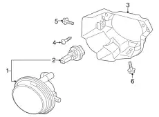 BRACKET)Lx-F/FOG LAM BJS8-51-694 MAZDA
