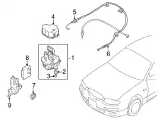 BRACKET,A. LOCK BRAK TA01-67-65YA MAZDA