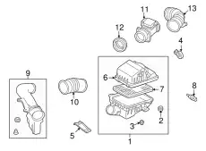 BRACKET,AIR CLEANER KL01-20-210 MAZDA