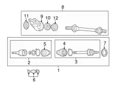 BRACKET,SHAFT JOINT F055-25-741A MAZDA