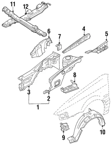 BRKT LT, LAMP G213-52-280 MAZDA