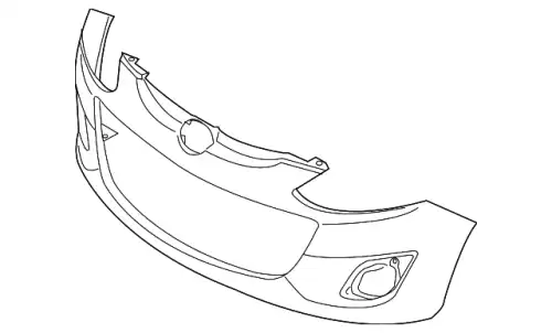 BUMPER, FRT DR61-50-031E-BB MAZDA