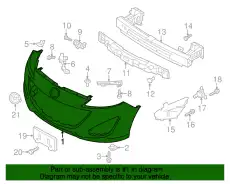 BUMPER,FRONT C513-50-031B-BB MAZDA