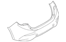 BUMPER,REAR BJS7-50-221A-BB MAZDA