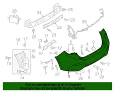 BUMPER,REAR BJS7-50-221A-BB MAZDA