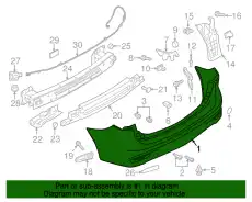 BUMPERREAR C513-50-221E-BB MAZDA