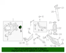 BUSH,RUBBER BJS728430A MAZDA