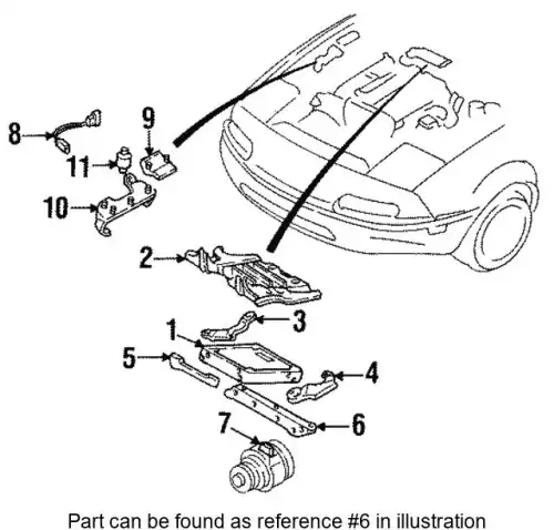 C.P.U.,BRKT B61P-18-885 MAZDA