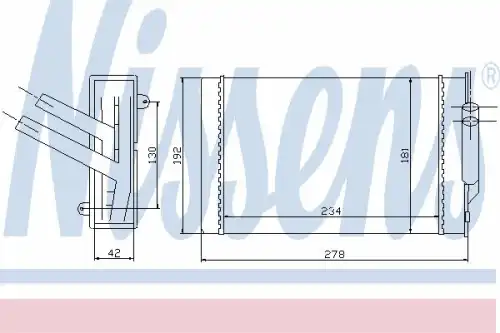 Радиатор печки NISSENS 70976