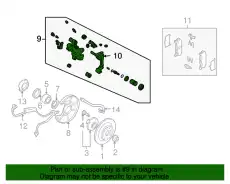 CALIPER(L),RR BRAKE NA75-26-990 MAZDA