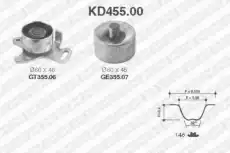 Комплект ремня ГРМ KD455.00 SNR