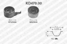 рем.к-кт ГРМ!\ Mazda 626 2.0D 87-97 KD470.00 SNR