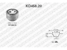 Комплект ремня ГРМ KD458.20 SNR