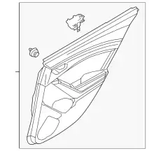 TRIM(R),DOOR-REAR BHN968520G02 MAZDA