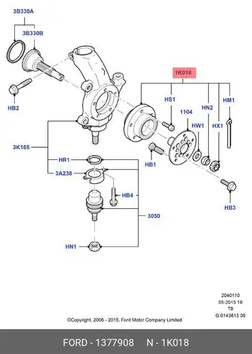 Ступица FORD 1377908