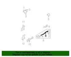 CBL HNDL-IN,LH EC01-73-322E MAZDA