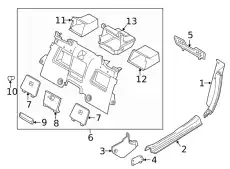 TRIM(R),TIRE HOUSE N24368760B02 MAZDA