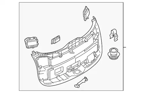 TRIM,LIFTGATE-LOWER TK4868960F02 MAZDA