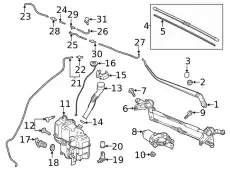 MOTOR, WIPER GHP967340B MAZDA