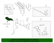 MOTOR,WIPER L081-67-340 MAZDA