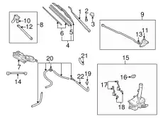 MOTOR,WIPER L081-67-340 MAZDA