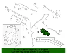 MOTOR,WIPER GP7A-67-340A MAZDA