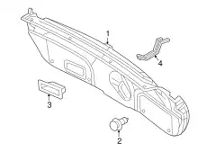 TRIM,TRUNK LID BHN1-68-8W1A MAZDA