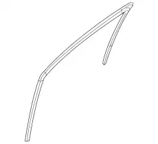 CHANNEL (L) GLASS GHP9-59-605F MAZDA