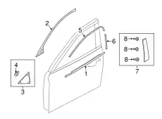 MOULD(L),FRTSASH A GHP9-50-985C MAZDA