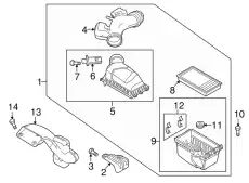 CLEANER,AIR CA01-13-30YG MAZDA