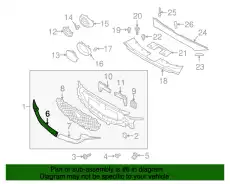 KB8A507J1A МОЛДИНГ ПЛАСТИКОВЫЙ ХРОМИРОВАННЫЙ MAZDA