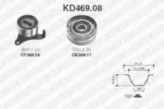 Комплект ремня ГРМ KD469.08 SNR