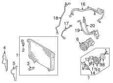 CONDENSER LE47-61-480B MAZDA
