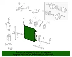 CONDENSER 1F70-61-480A MAZDA