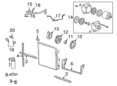 CONDENSER 1F70-61-480A MAZDA