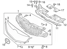 MOULD)Rx-FRONT KD53-50-7J1 MAZDA