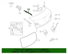 OPENER,TRUNK LID BBM4-56-870 MAZDA